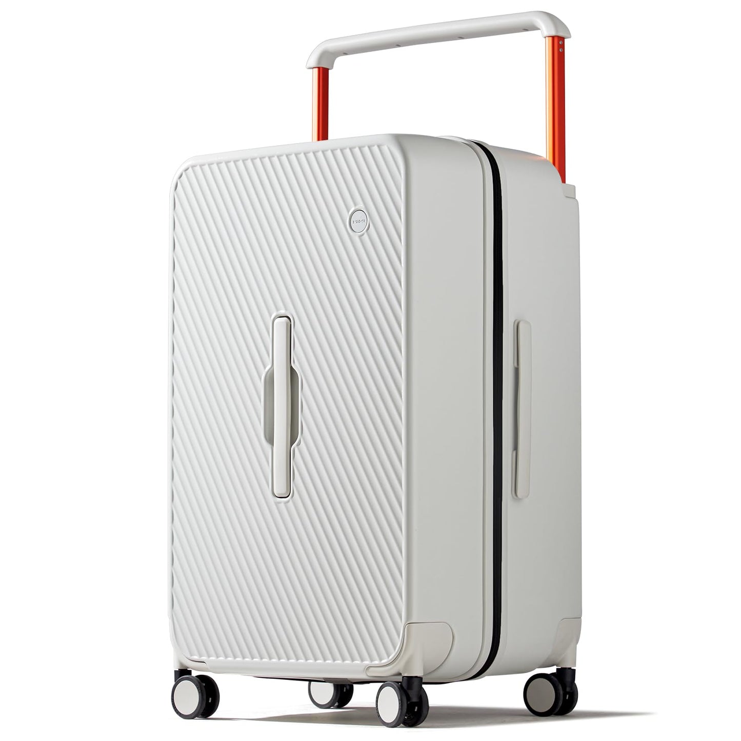 Large Hardside Checked Suitcase with Spinner Wheels and Wide Handle