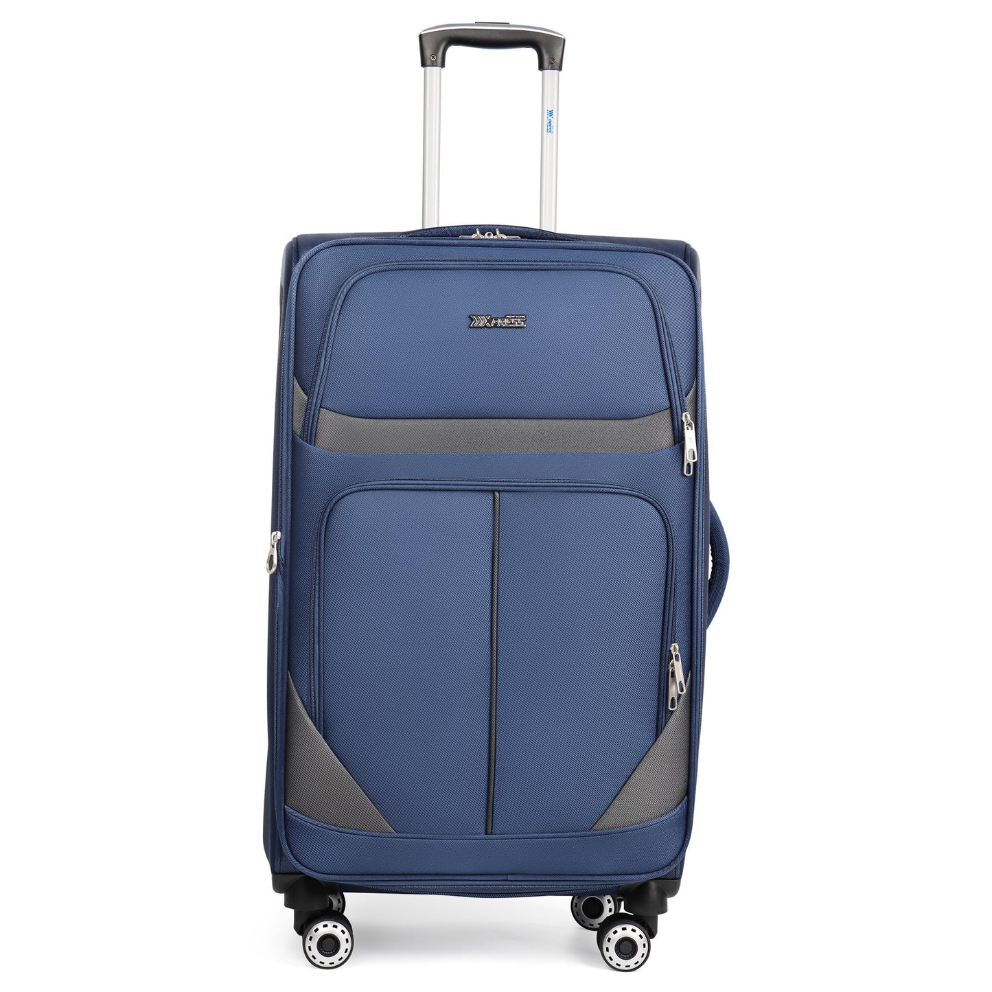 3-Piece Expandable Softside Luggage Set with Spinner Wheels and Lock