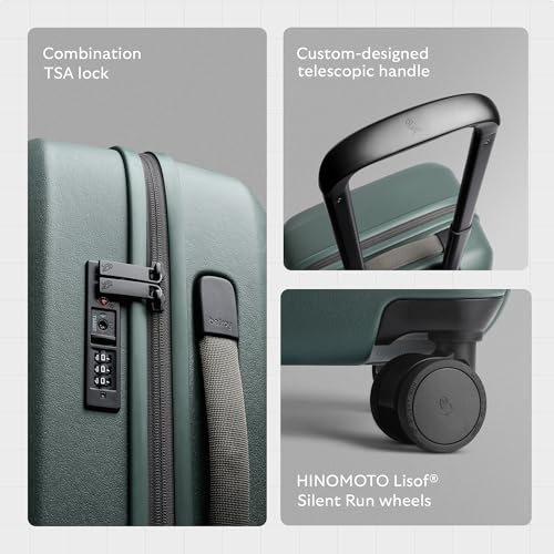 46L Carry-On Luggage with Hard Shell and Removable Packing Cubes