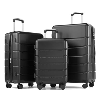 Expandable Hardside Carry-On Suitcase with TSA Lock and Spinner Wheels