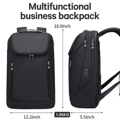Waterproof Business Laptop Backpack with USB Charging Port
