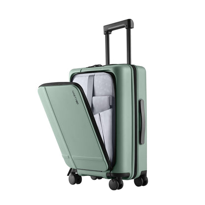 Expandable Carry-On Luggage with Front Compartment and TSA Lock