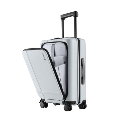 Expandable Carry-On Luggage with Front Compartment and TSA Lock