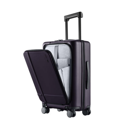 Expandable Carry-On Luggage with Front Compartment and TSA Lock