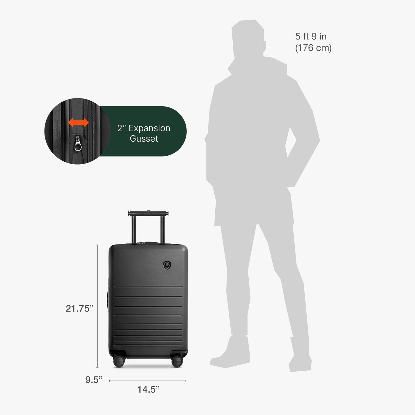 Traveler's Choice Markham Hardside Expandable Luggage with Hinomoto Spinner Wheels