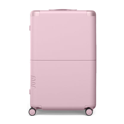 Expandable Checked Spinner Suitcase with Wheels - 28.75 Inch