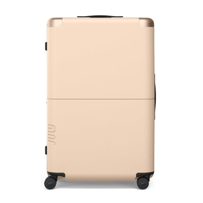 Expandable Checked Spinner Suitcase with Wheels - 28.75 Inch
