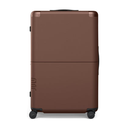 Expandable Checked Spinner Suitcase with Wheels - 28.75 Inch