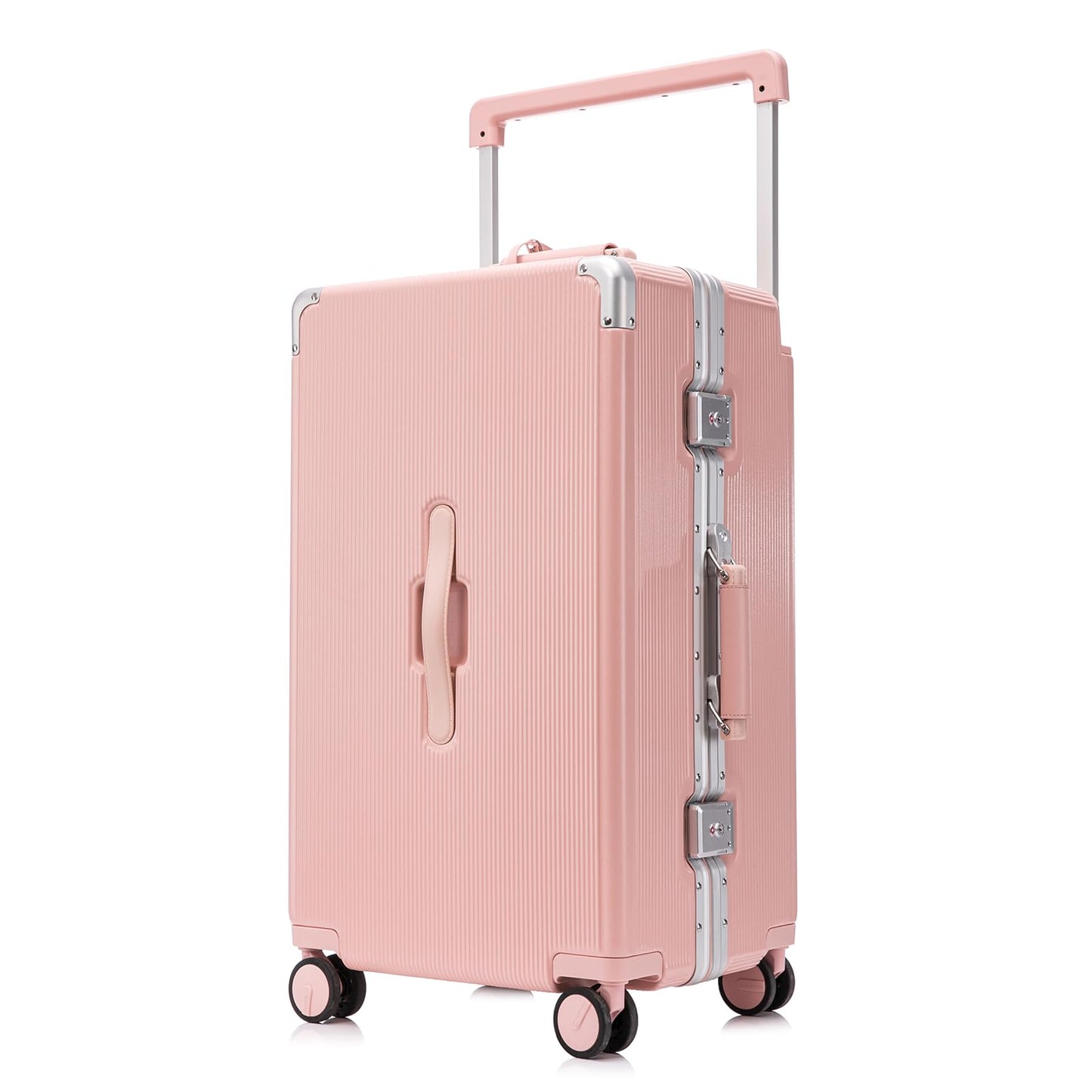 Zipperless Hardside Spinner Suitcase with TSA Lock and Wide Handle