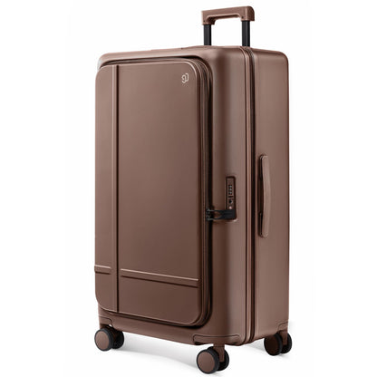 Expandable Carry-On Luggage with Front Compartment and TSA Lock