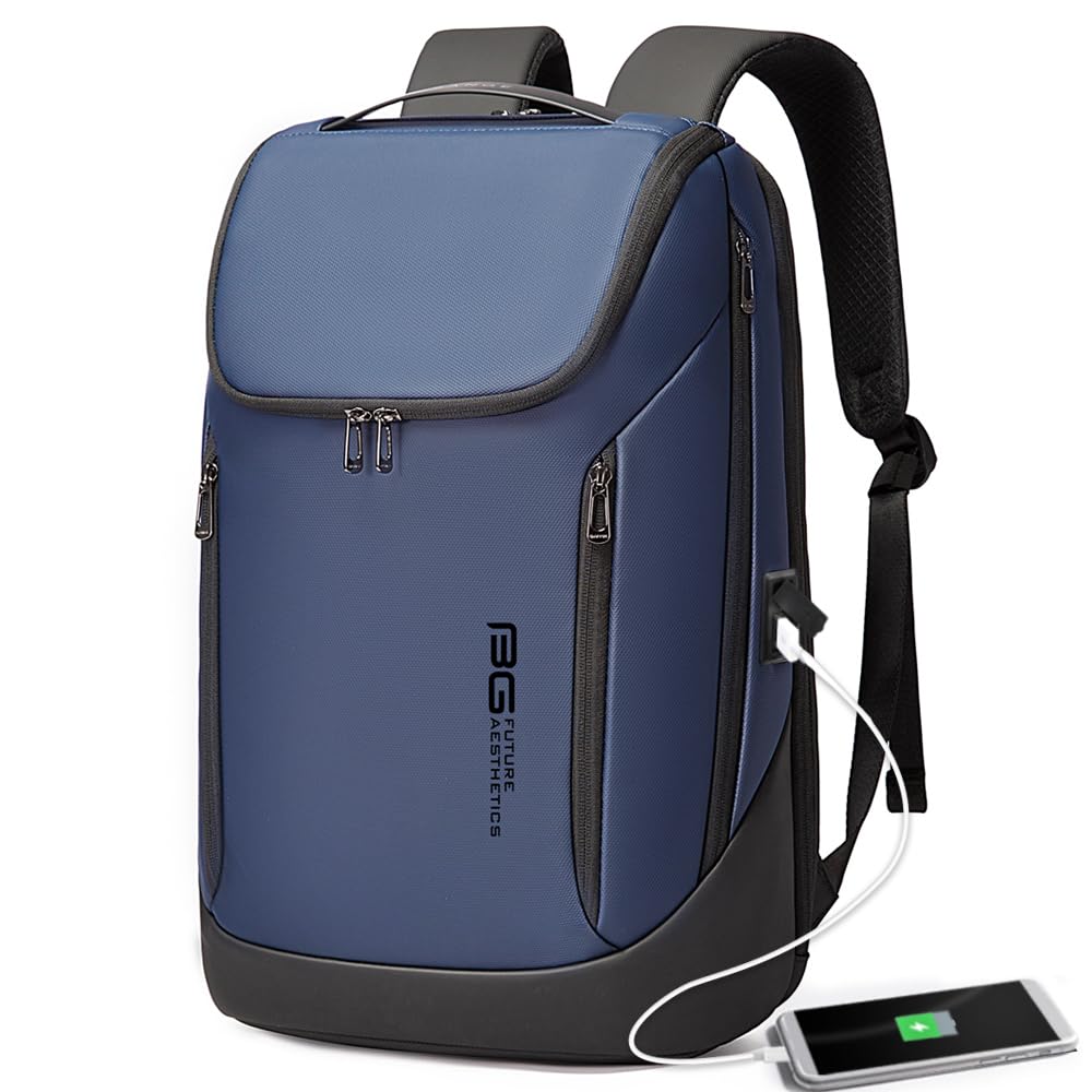 Waterproof Business Laptop Backpack with USB Charging Port