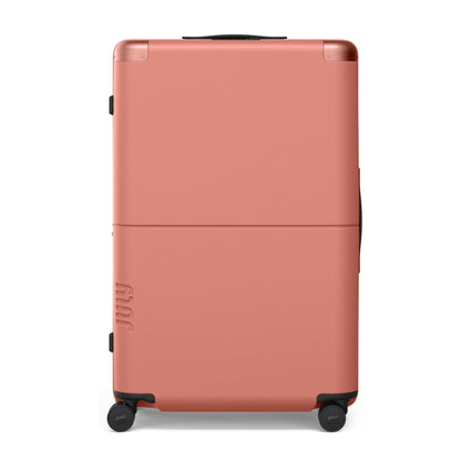 Expandable Checked Spinner Suitcase with Wheels - 28.75 Inch