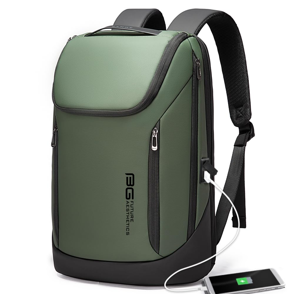 Waterproof Business Laptop Backpack with USB Charging Port