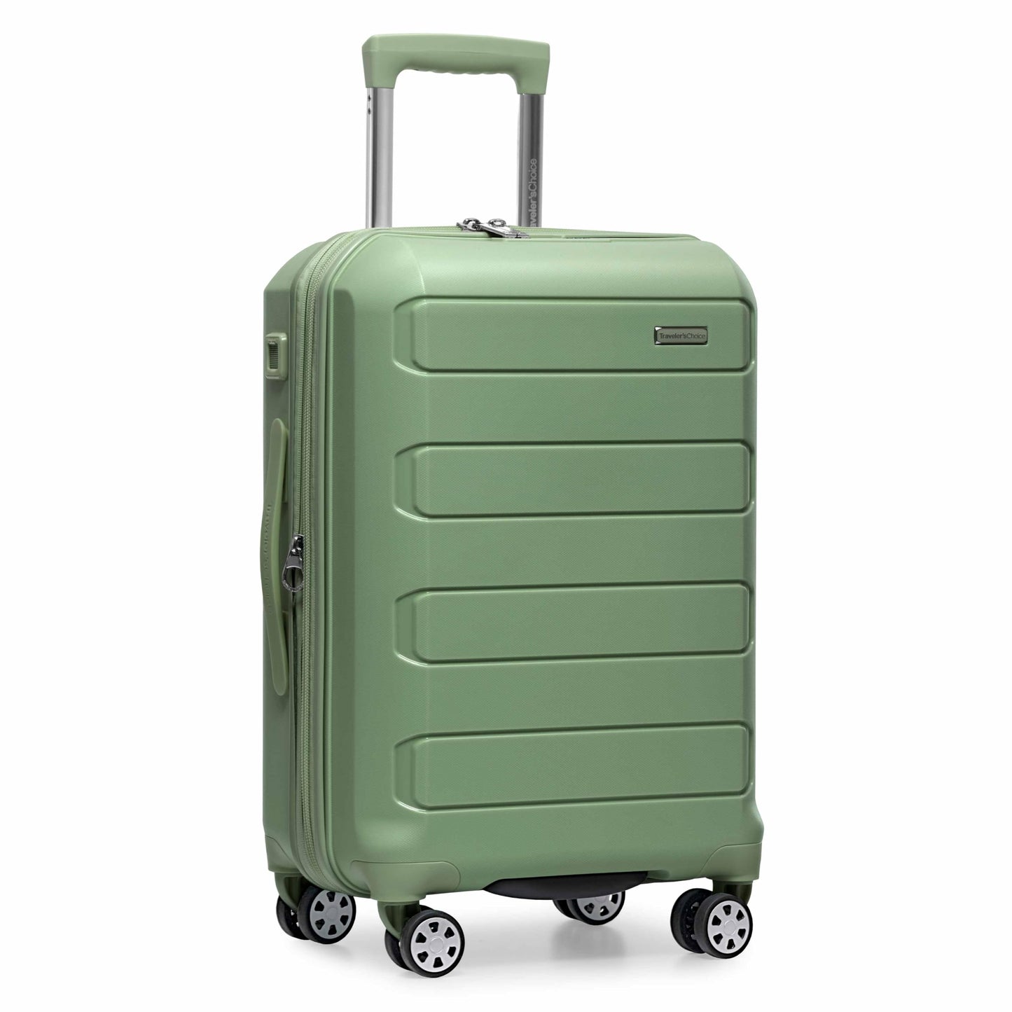 Traveler's Choice Pagosa Hardshell Expandable Luggage with Spinner Wheels