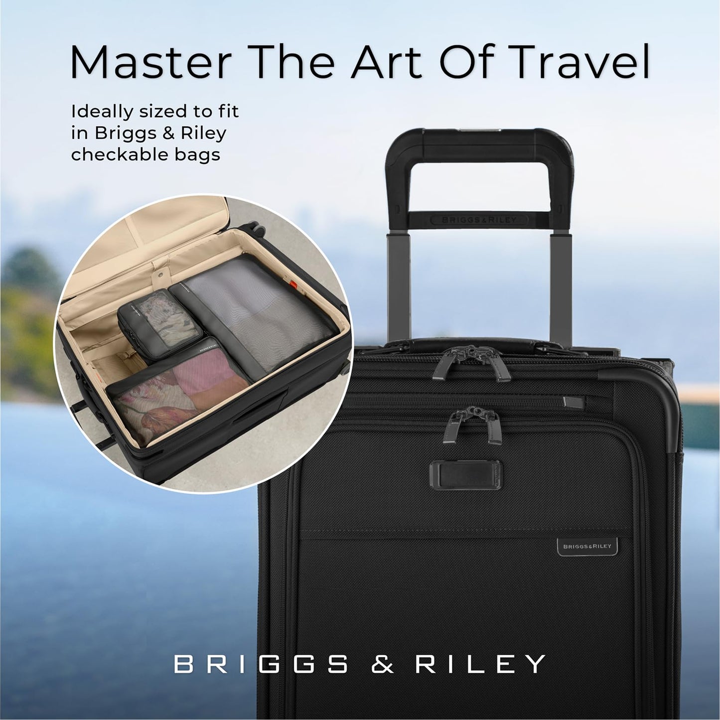 3-Piece Compression Packing Cube Set for Travel Organization