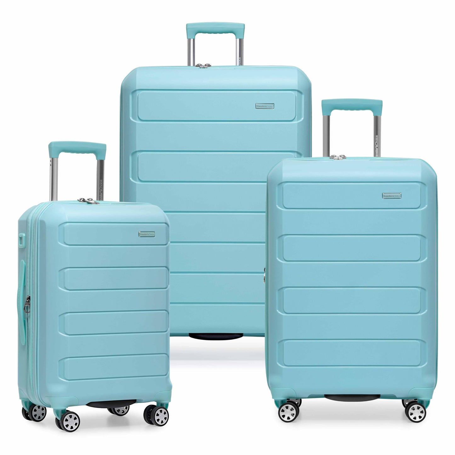 Traveler's Choice Pagosa Hardshell Expandable Luggage with Spinner Wheels
