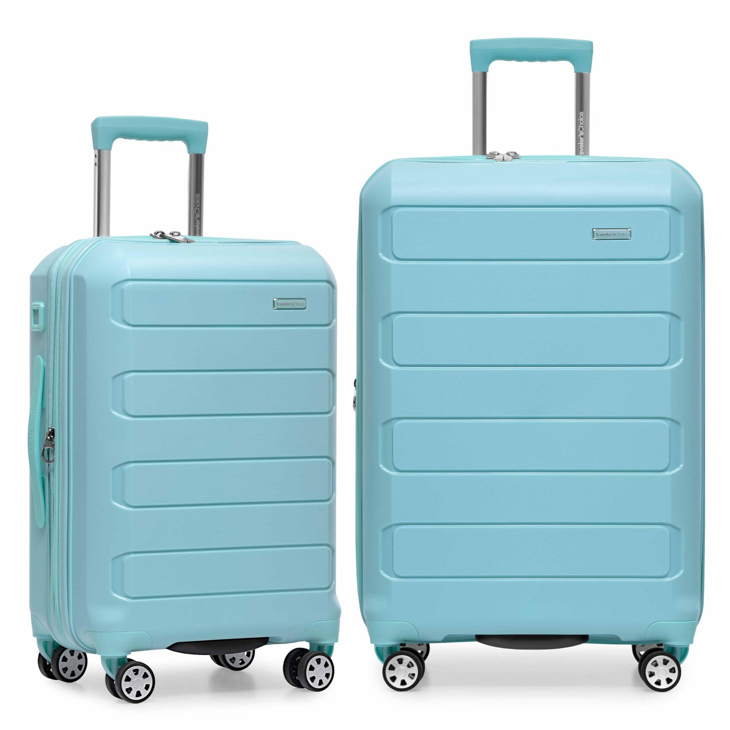 Traveler's Choice Pagosa Hardshell Expandable Luggage with Spinner Wheels