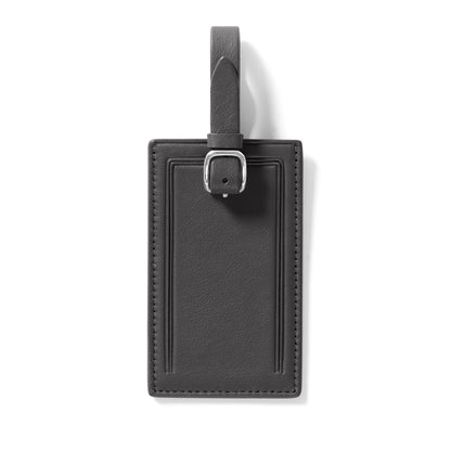 Leather Luggage Tag with Privacy Flap