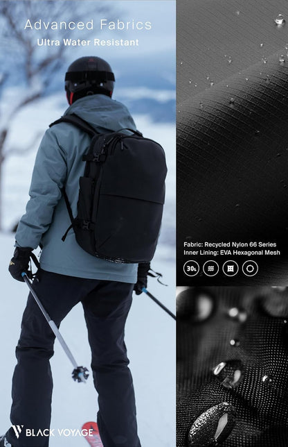60L Expandable Vacuum Compression Travel Backpack with TSA Lock