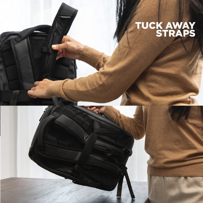 Expandable Travel Backpack 20L–30L with Laptop Compartment and TSA Access