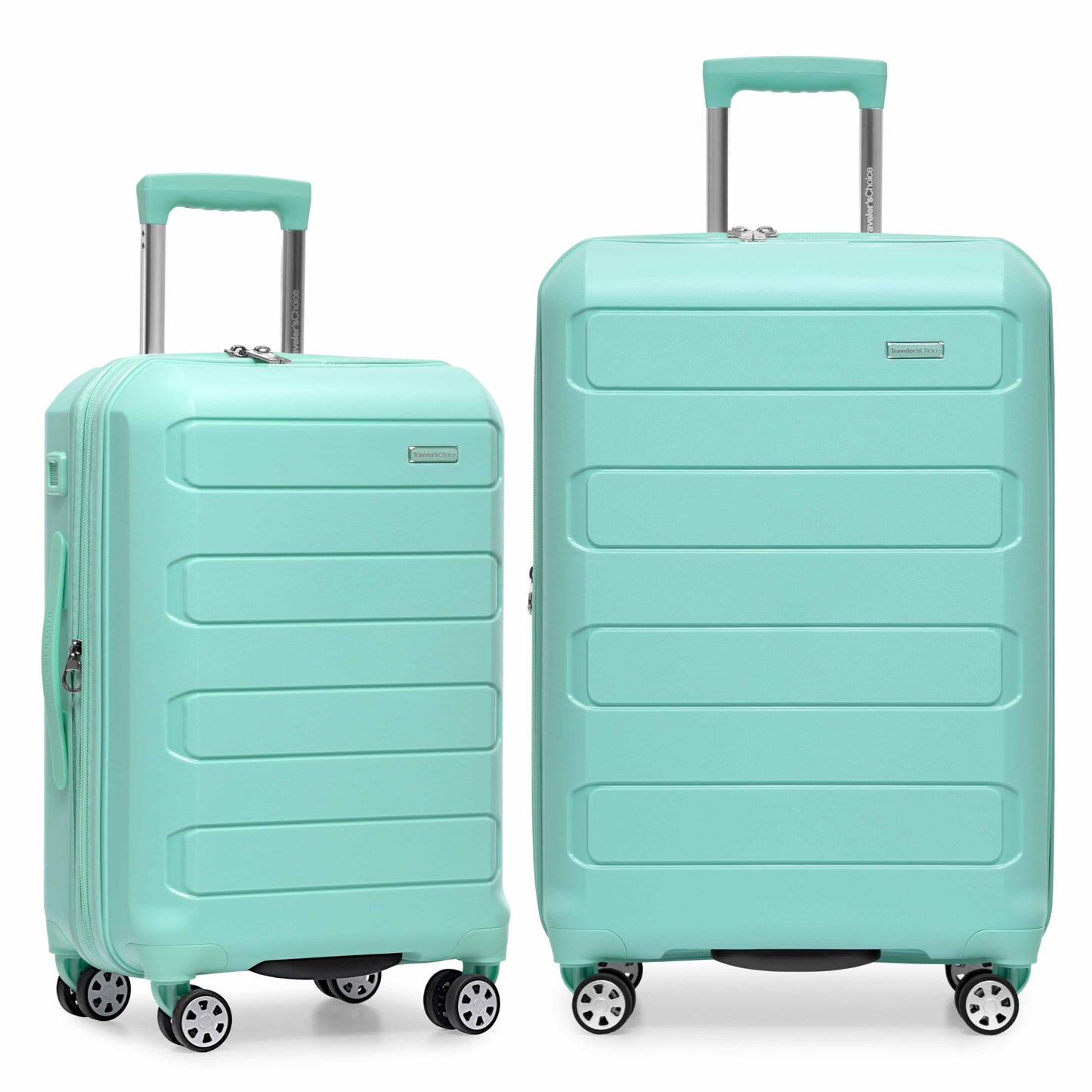 Traveler's Choice Pagosa Hardshell Expandable Luggage with Spinner Wheels