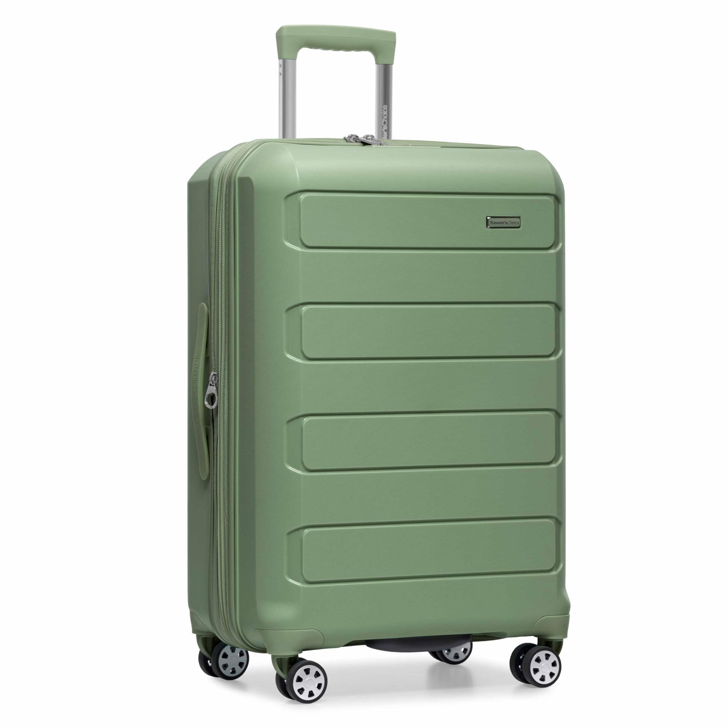 Traveler's Choice Pagosa Hardshell Expandable Luggage with Spinner Wheels