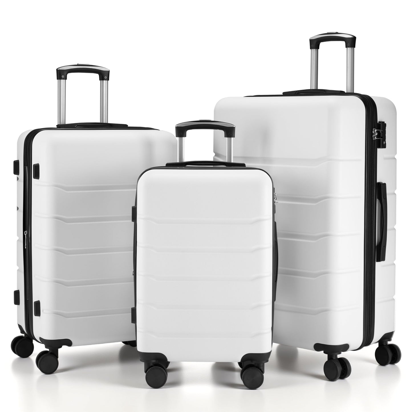 Expandable Hardside Carry-On Suitcase with TSA Lock and Spinner Wheels