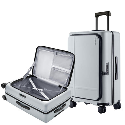 Expandable Carry-On Luggage with Front Compartment and TSA Lock