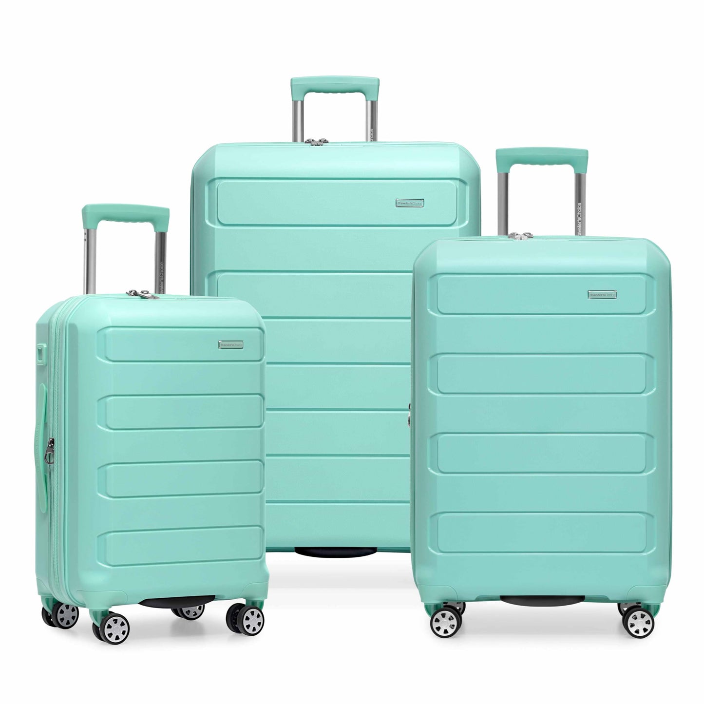 Traveler's Choice Pagosa Hardshell Expandable Luggage with Spinner Wheels
