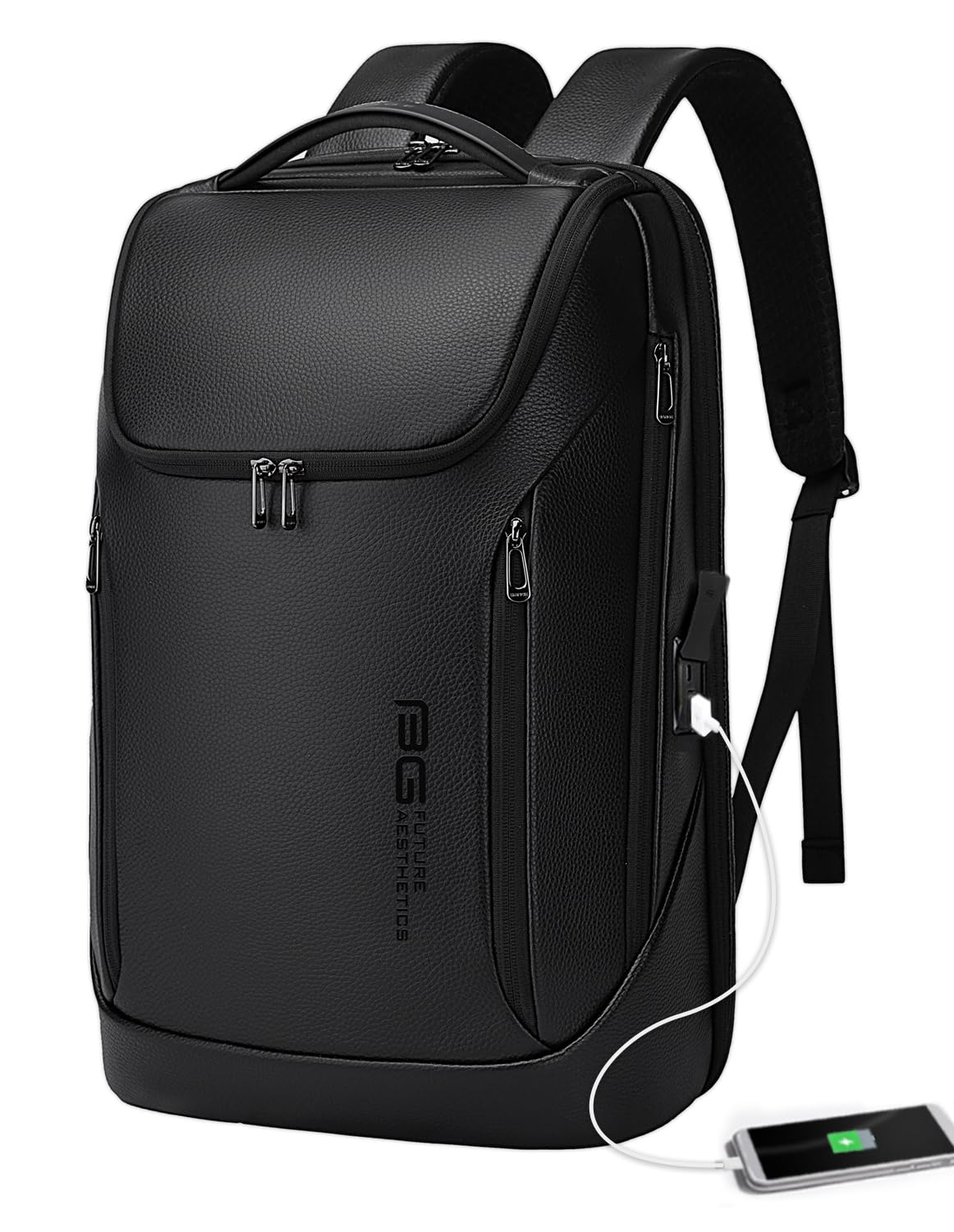 Waterproof Business Laptop Backpack with USB Charging Port