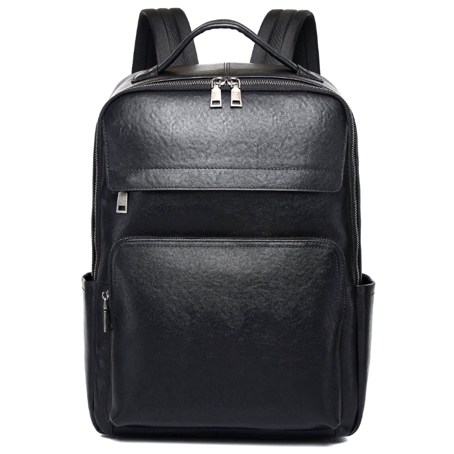 Full-Grain Leather Laptop Backpack for Men and Women