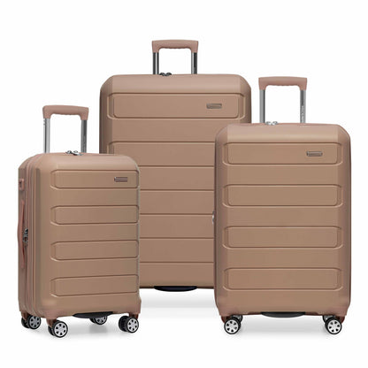 Traveler's Choice Pagosa Hardshell Expandable Luggage with Spinner Wheels