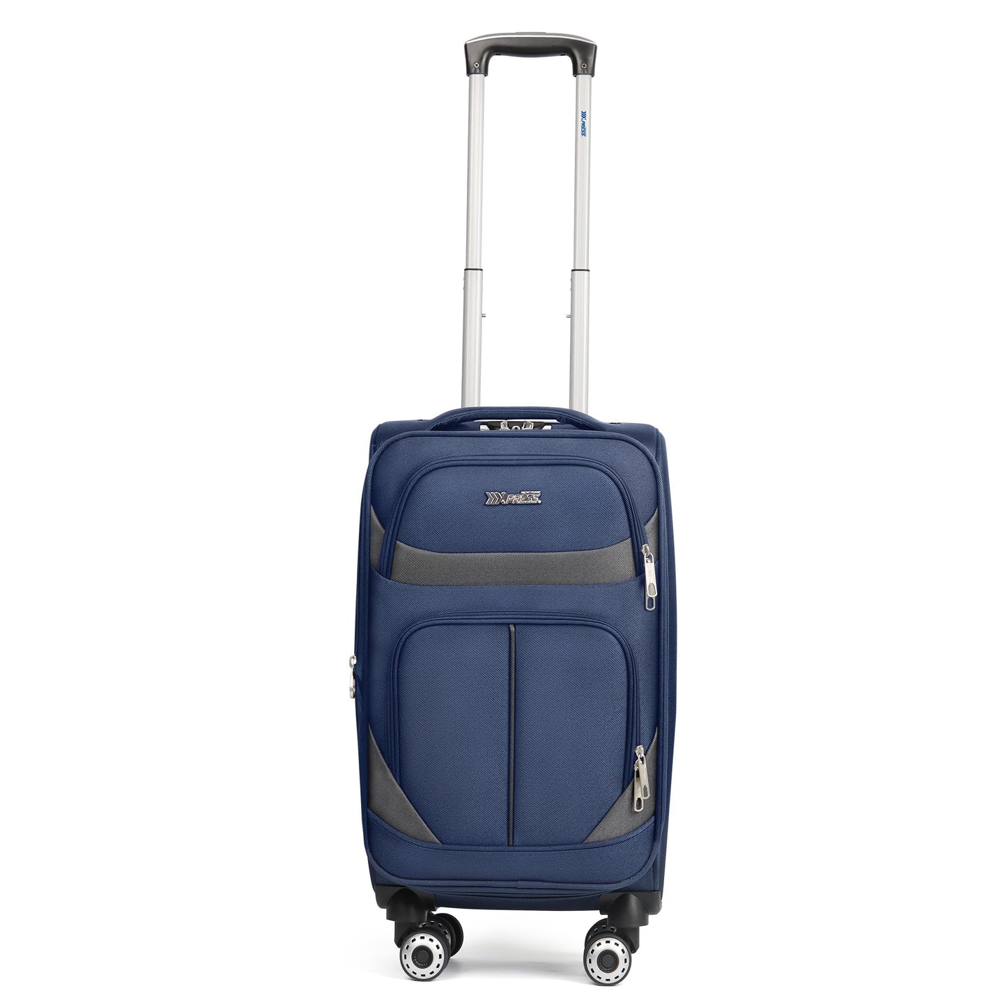 3-Piece Expandable Softside Luggage Set with Spinner Wheels and Lock