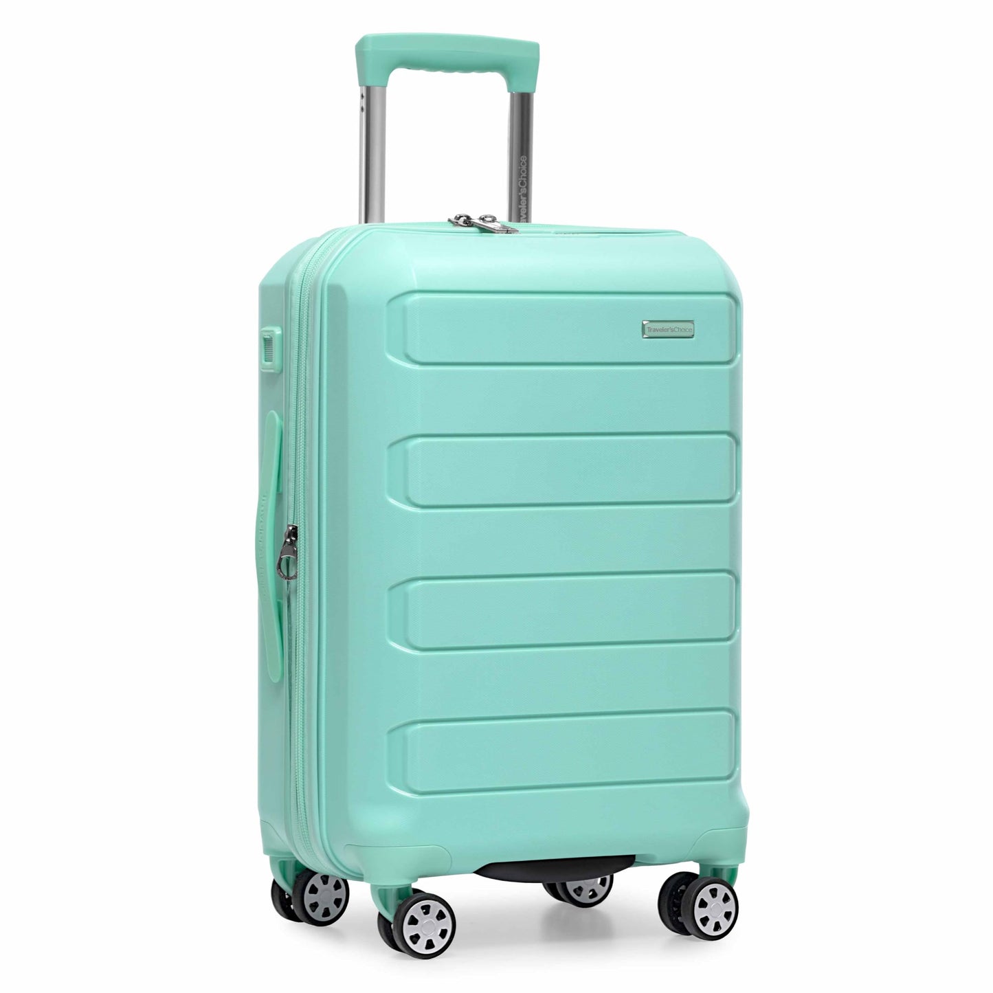 Traveler's Choice Pagosa Hardshell Expandable Luggage with Spinner Wheels