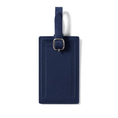 Leather Luggage Tag with Privacy Flap