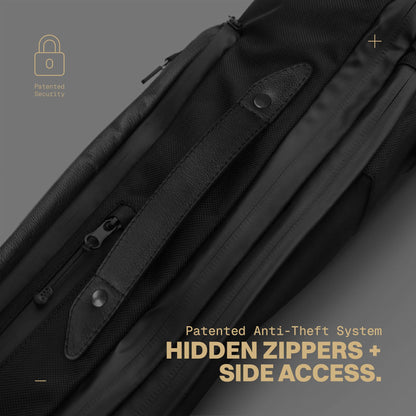 Expandable Travel Backpack with Self-Adjusting Straps