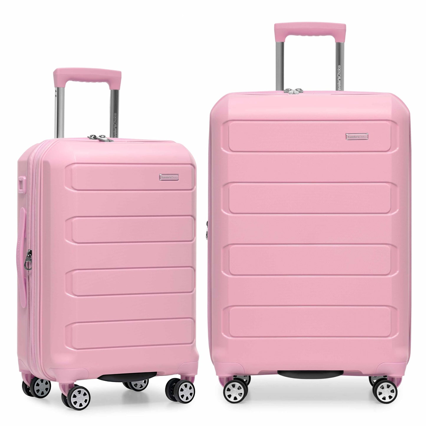 Traveler's Choice Pagosa Hardshell Expandable Luggage with Spinner Wheels