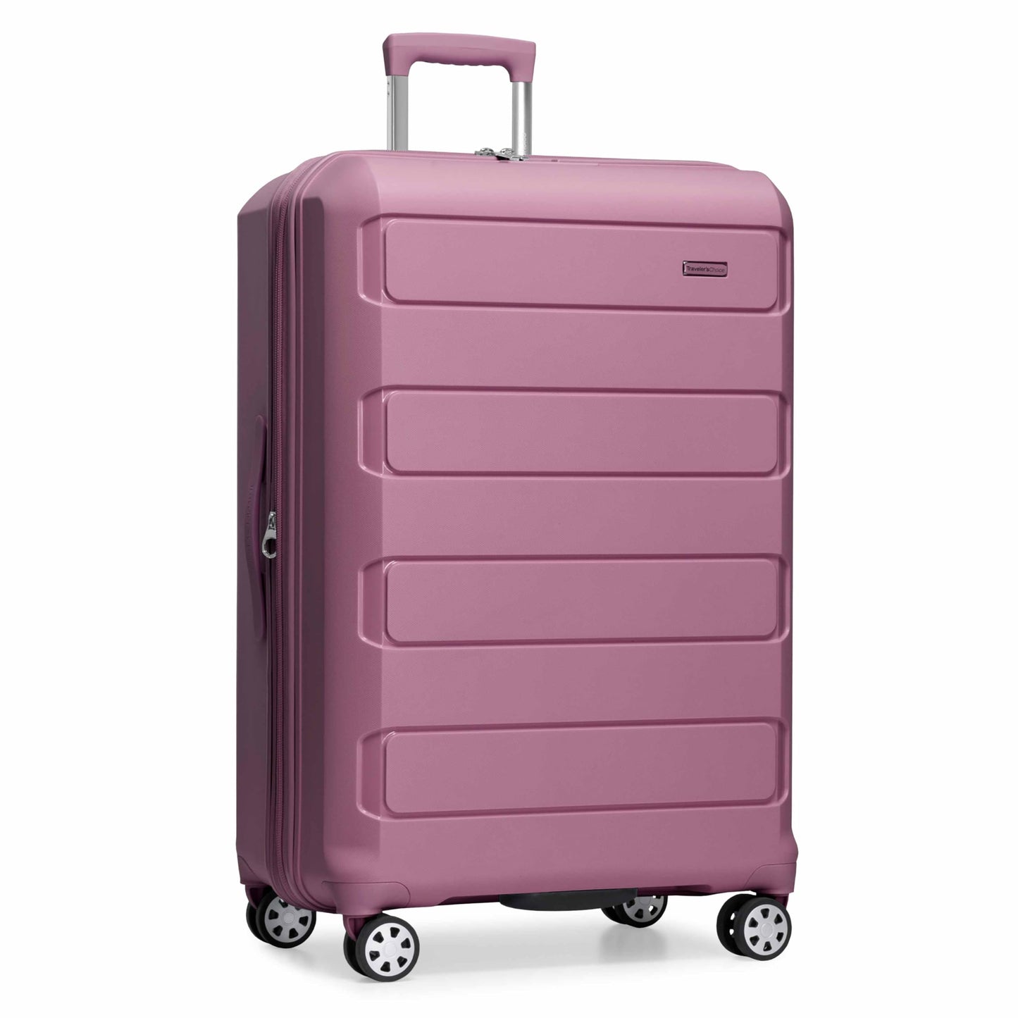 Traveler's Choice Pagosa Hardshell Expandable Luggage with Spinner Wheels