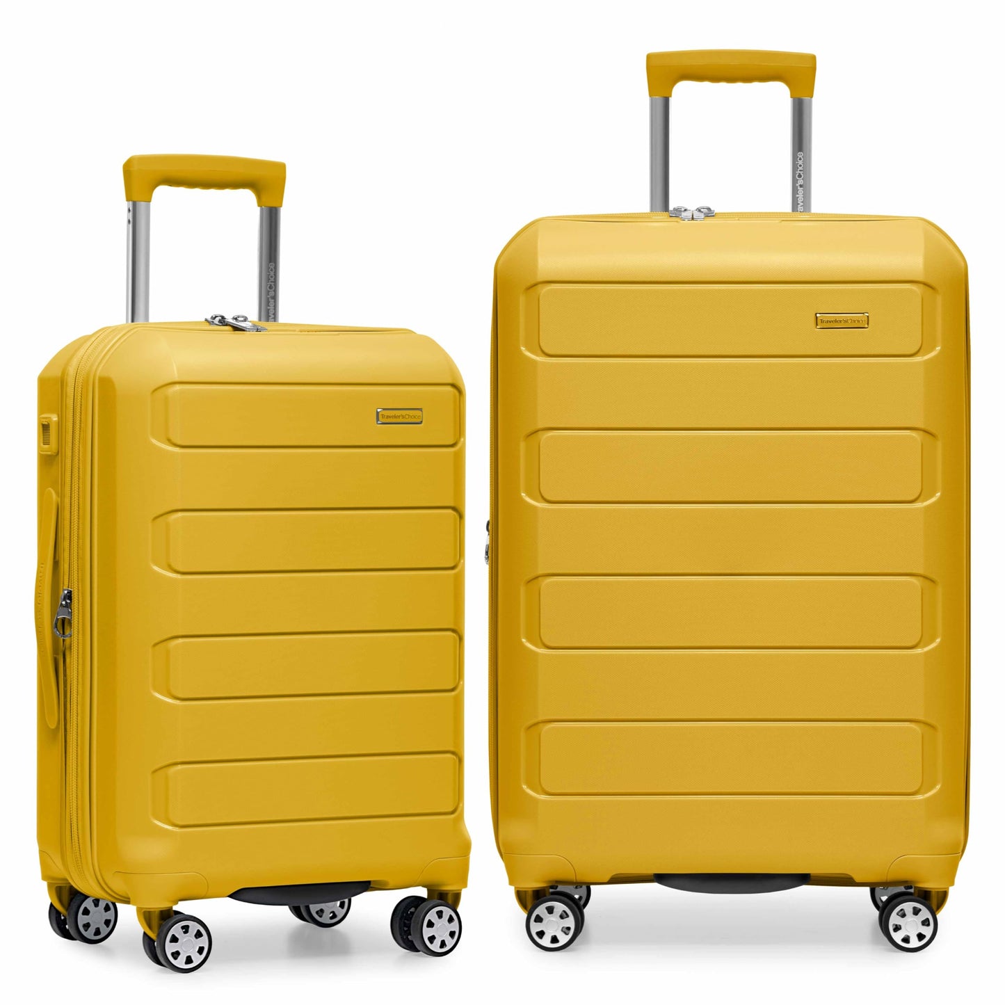 Traveler's Choice Pagosa Hardshell Expandable Luggage with Spinner Wheels