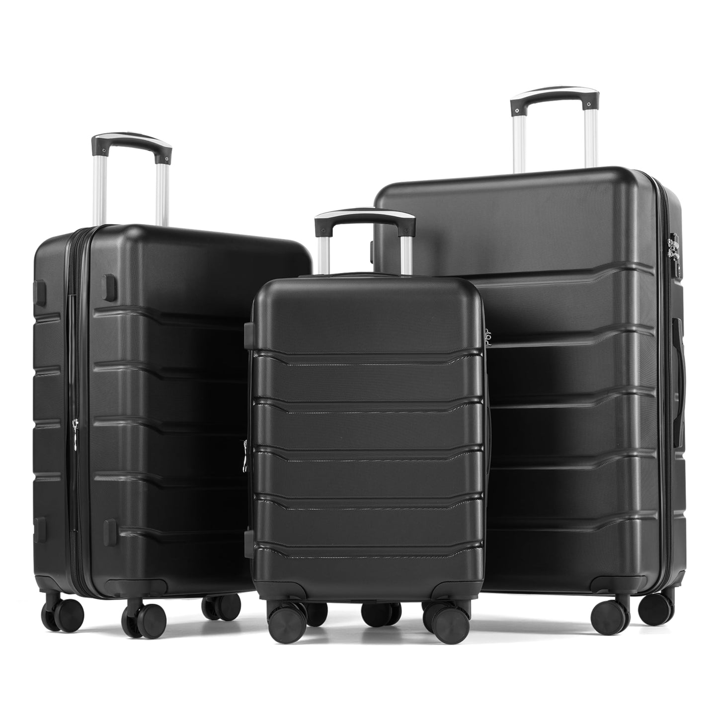 Expandable Hardside Carry-On Suitcase with TSA Lock and Spinner Wheels