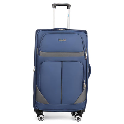 3-Piece Expandable Softside Luggage Set with Spinner Wheels and Lock