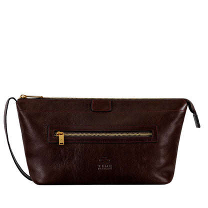 Leather Toiletry Bag for Travel and Daily Essentials
