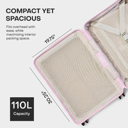 Expandable Checked Spinner Suitcase with Wheels - 28.75 Inch