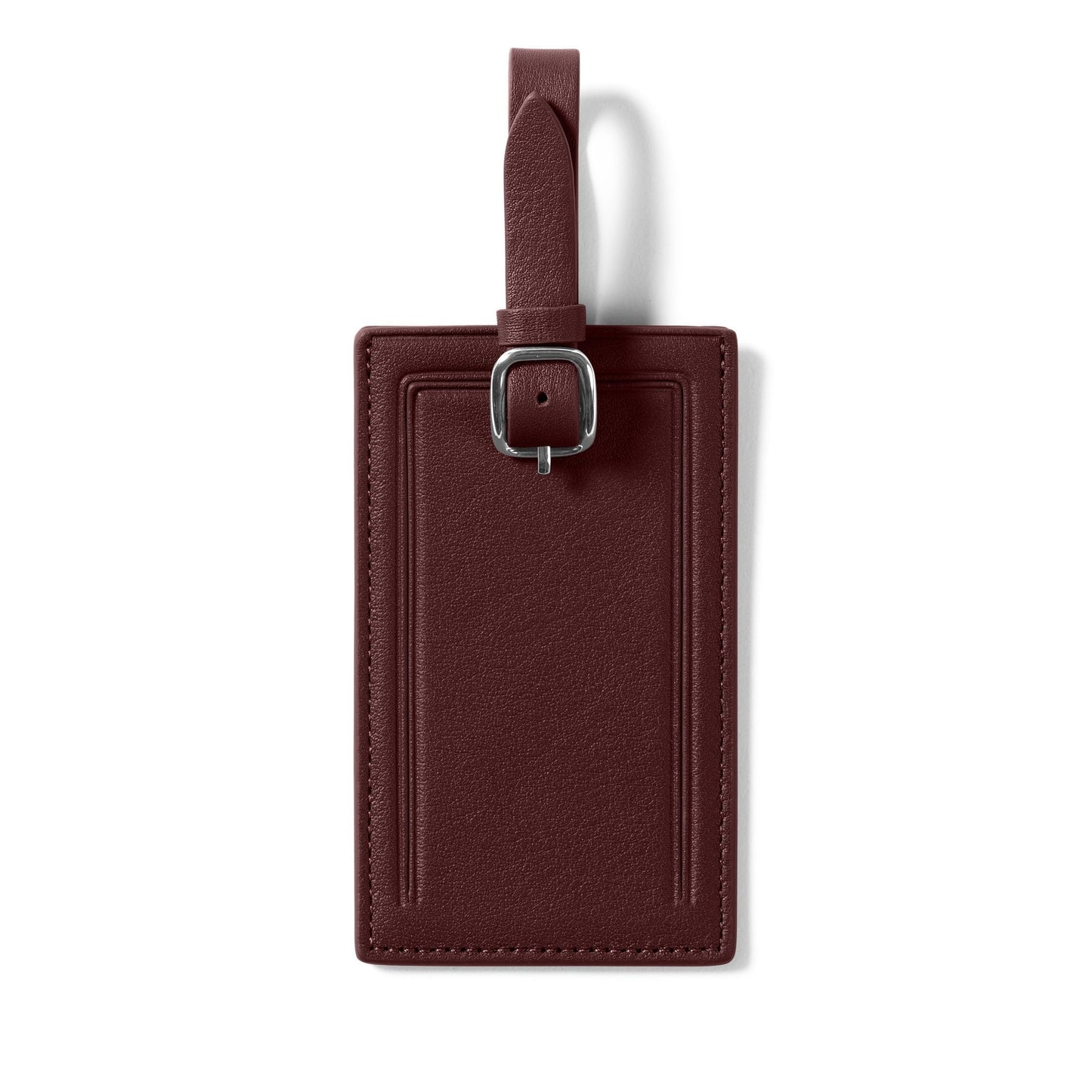 Leather Luggage Tag with Privacy Flap
