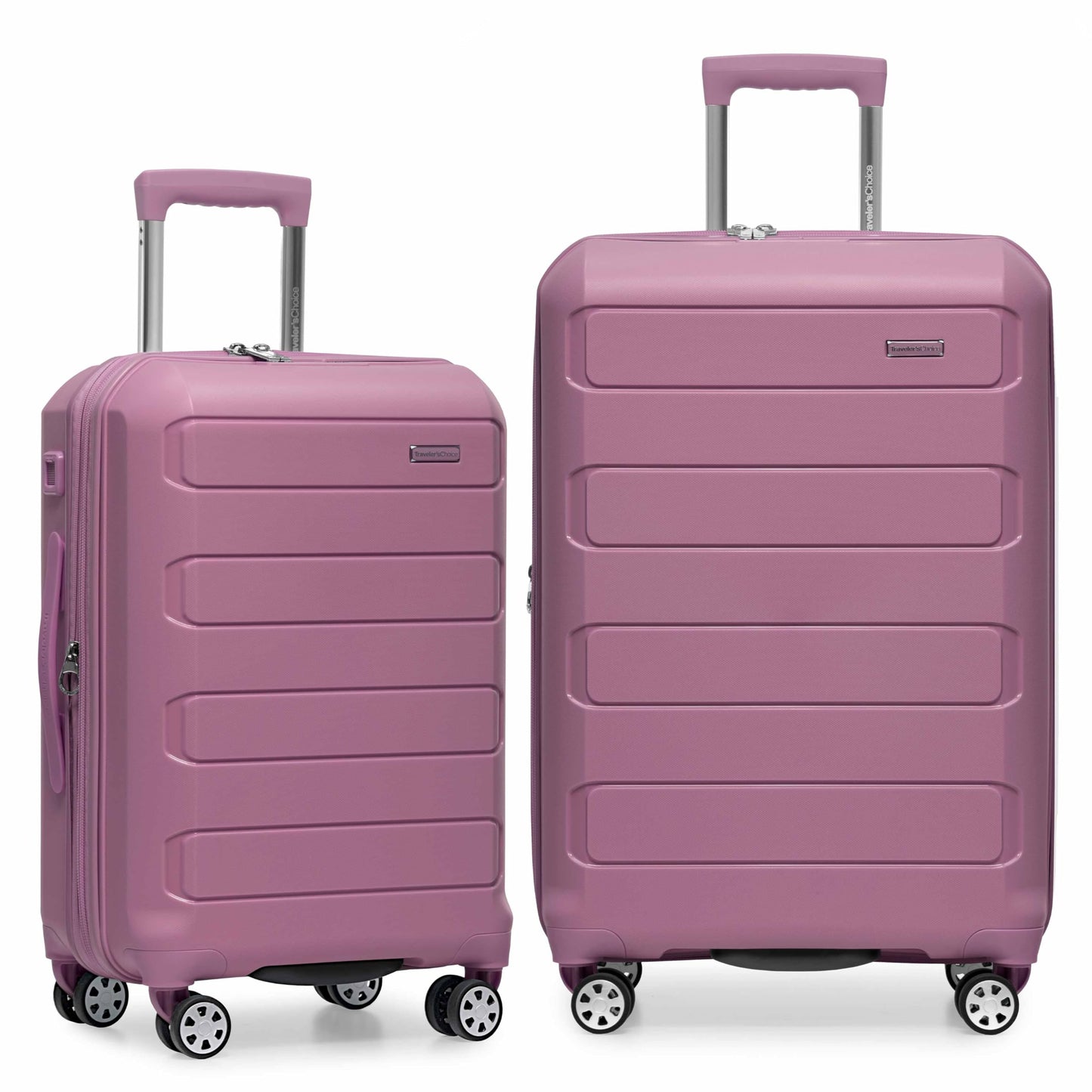 Traveler's Choice Pagosa Hardshell Expandable Luggage with Spinner Wheels