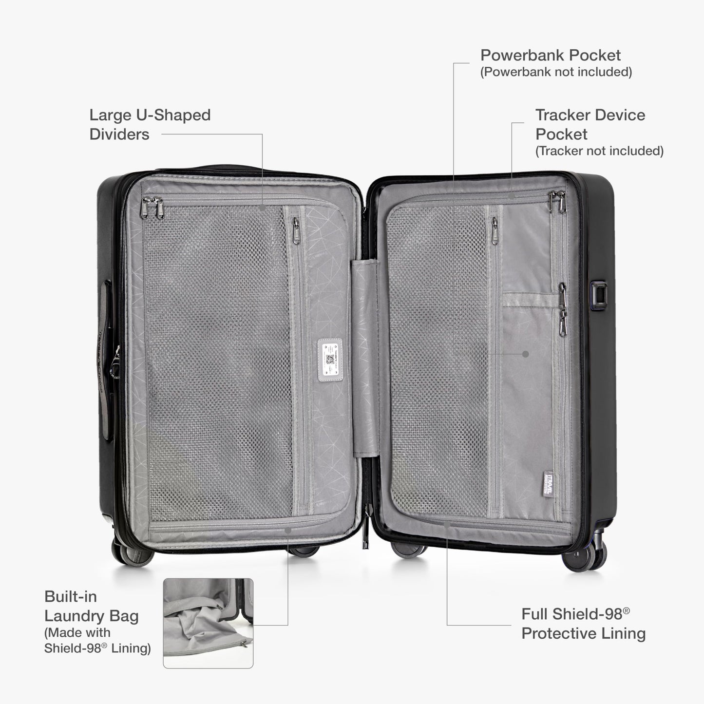 Traveler's Choice Markham Hardside Expandable Luggage with Hinomoto Spinner Wheels
