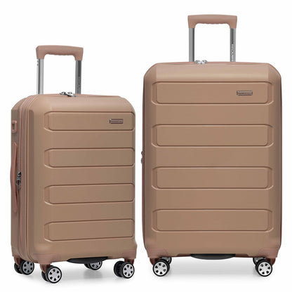 Traveler's Choice Pagosa Hardshell Expandable Luggage with Spinner Wheels