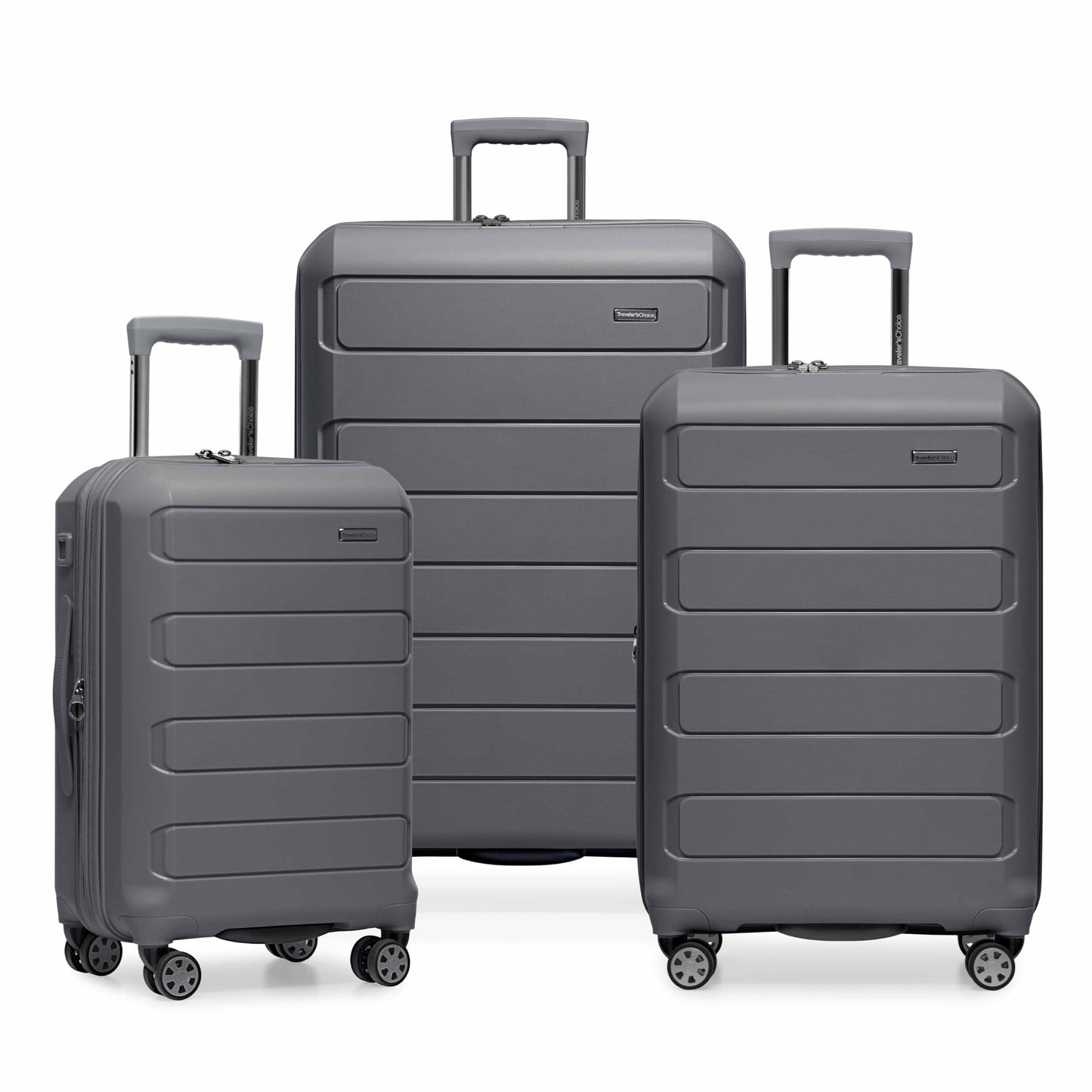 Traveler's Choice Pagosa Hardshell Expandable Luggage with Spinner Wheels