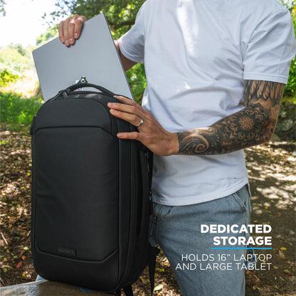 Expandable Anti-Theft Laptop Backpack with Water-Resistant Design
