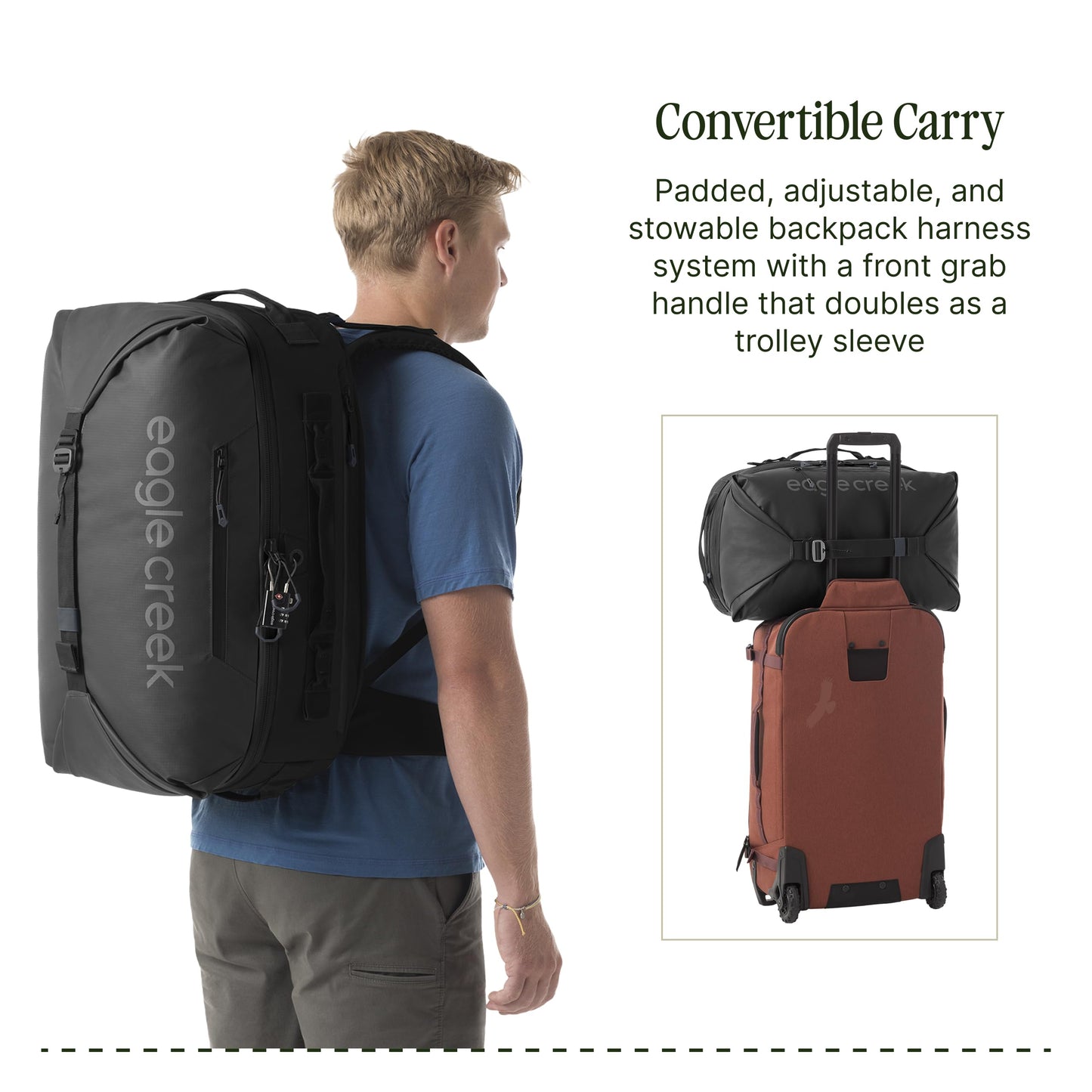 40L Lightweight Travel Backpack with Expandable Storage and Laptop Compartment